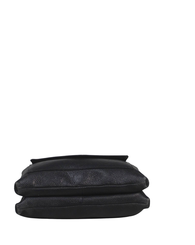 Ted Baker Black Pebbled Leather Crossbody Bag
