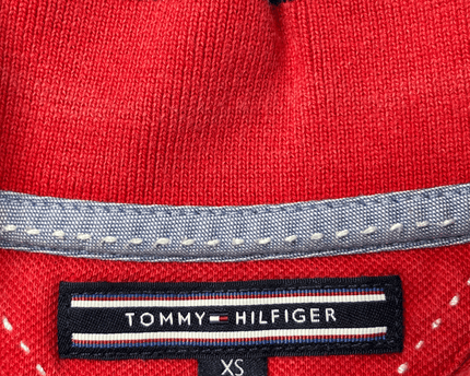 Tommy Hilfiger Anchor Logo Red Pique Polo T-Shirt