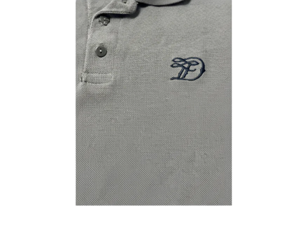 Tom Tailor Grey Cotton Piqué Polo Shirt