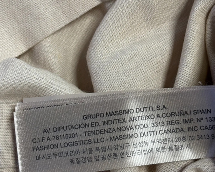 Massimo Dutti Yellow & Beige Lace Linen-Blend Sleeveless Dress