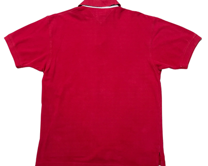 Tommy Hilfiger Classic Red Short Sleeve Pique Polo Shirt
