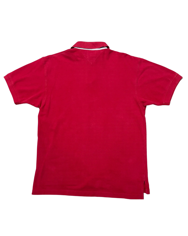 Tommy Hilfiger Classic Red Short Sleeve Pique Polo Shirt