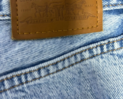 Levi's Blue Premium Ribcage Straight Ankle Jeans