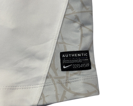 Nike White England Rugby O2 Authentic Home Jersey