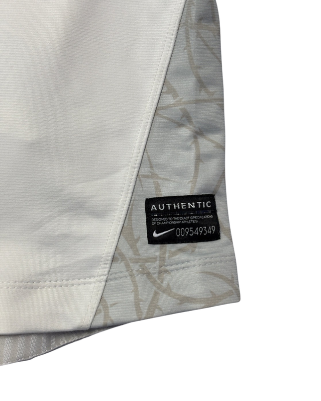 Nike White England Rugby O2 Authentic Home Jersey