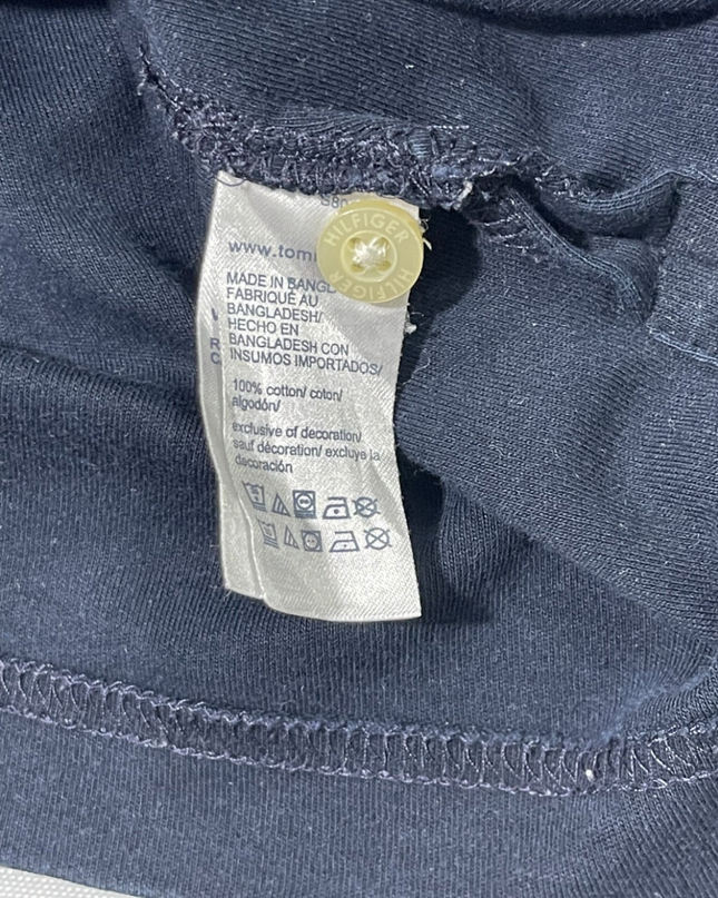 Tommy Hilfiger Navy Blue Short Sleeve Polo Shirt
