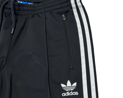 Adidas Black 3-Stripe Trefoil Track Pants