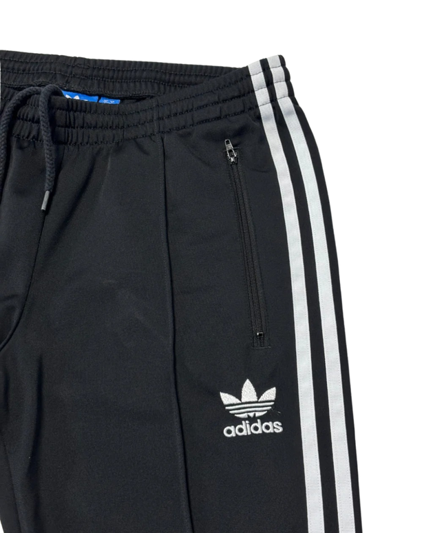 Adidas Black 3-Stripe Trefoil Track Pants
