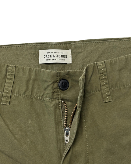 Jack & Jones Olive Green Casual Chino Shorts - XL | Waist: 36"