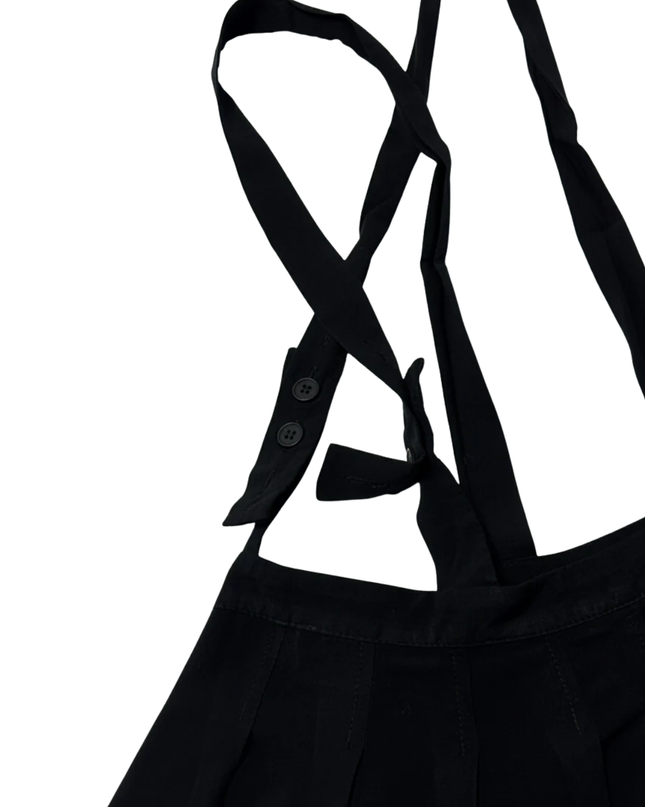 ASOS DESIGN Black Suspender Mini Skirt