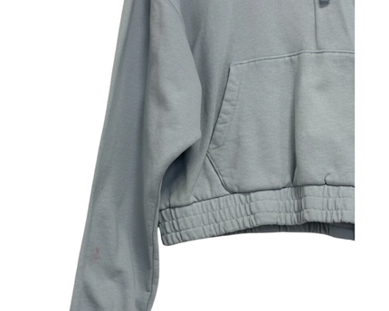 Jordan Light Blue Cropped Flight Hoodie