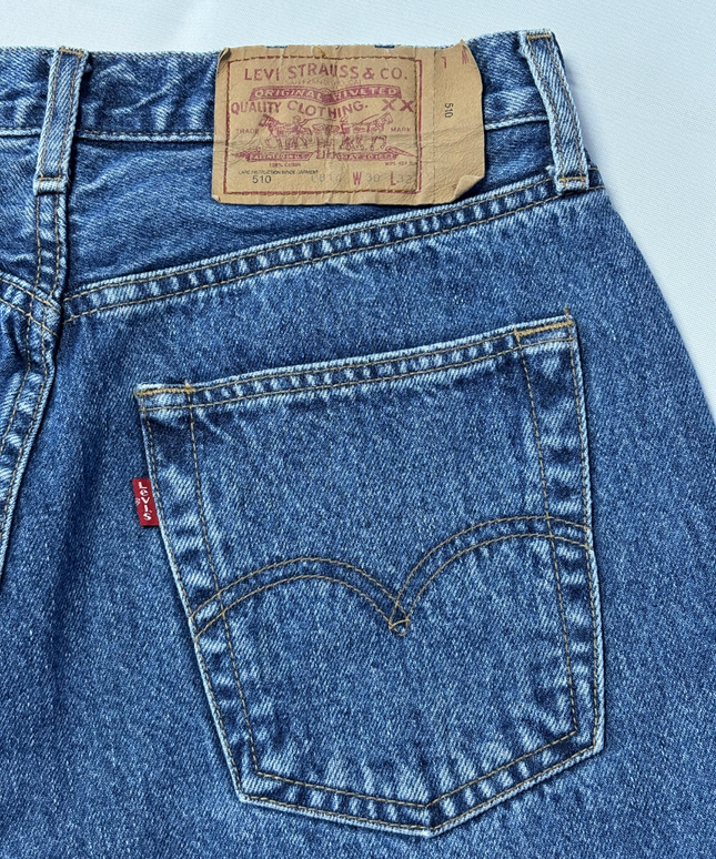 Levi's Classic Blue Straight Leg Denim Jeans
