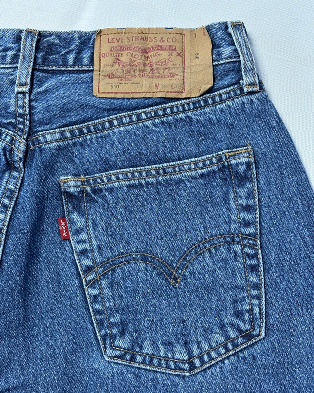 Levi's Classic Blue Straight Leg Denim Jeans