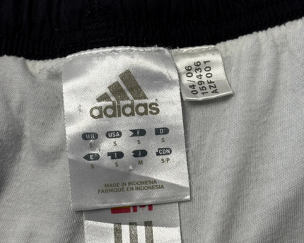 Adidas Black Straight Leg Vintage Track Pants