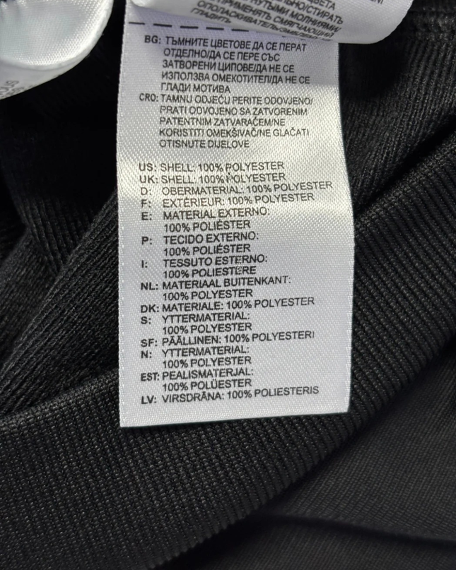 Adidas Black and Grey 3-Stripe Zip-Up Sports Jacket