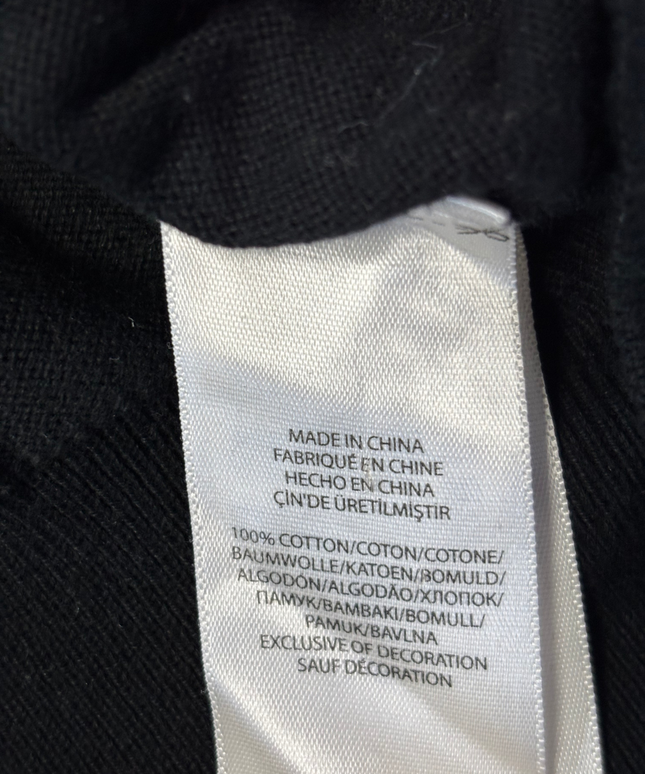 Polo Ralph Lauren Black Pima Cotton V-Neck Sweater