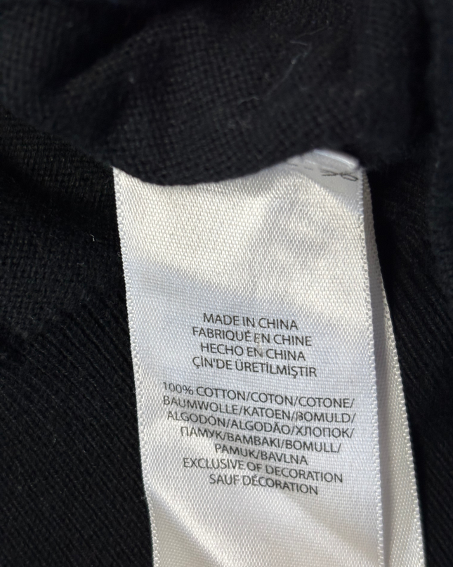 Polo Ralph Lauren Black Pima Cotton V-Neck Sweater