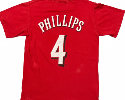 Majestic Red Cincinnati Reds Brandon Phillips #4 Player T-Shirt