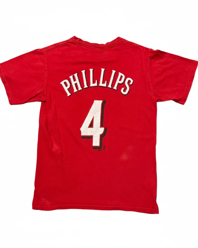Majestic Red Cincinnati Reds Brandon Phillips #4 Player T-Shirt