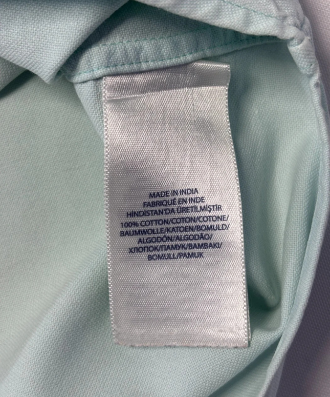 Ralph Lauren Mint Green Long Sleeve Button-Down Shirt