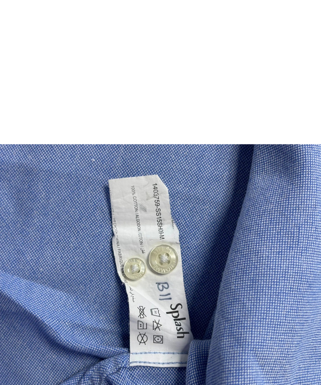 L'Homme by ELLE Blue Micro-Dot Long Sleeve Button-Down Shirt
