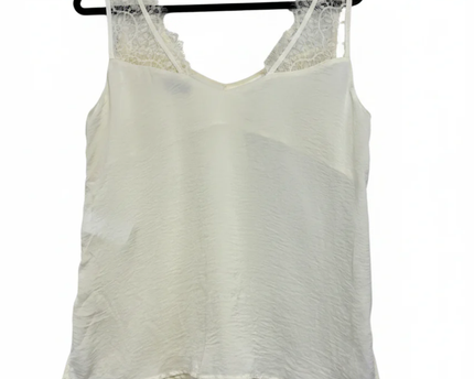 RESERVED Cream Lace Accent Camisole Top