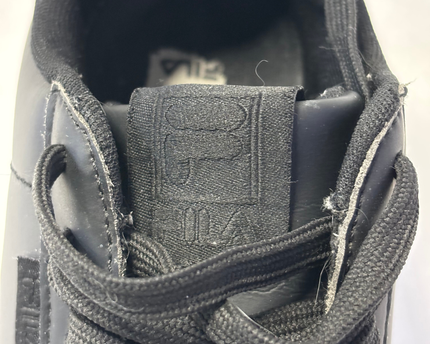 Fila Black Women's Leather Platform Sneakers