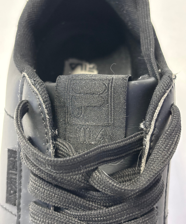 Fila Black Women's Leather Platform Sneakers