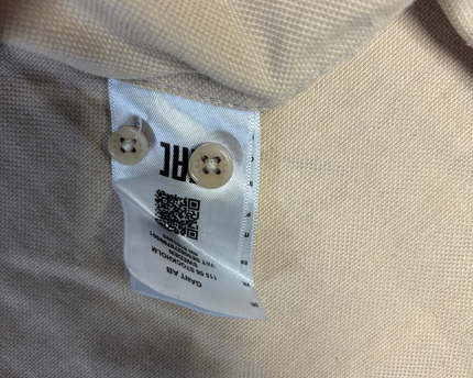 Gant Men's Beige Slim Fit Long Sleeve Button-Down Shirt