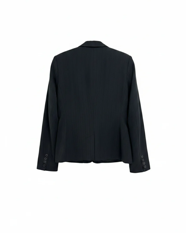 Apt. 9 Black Pinstripe Two-Button Blazer