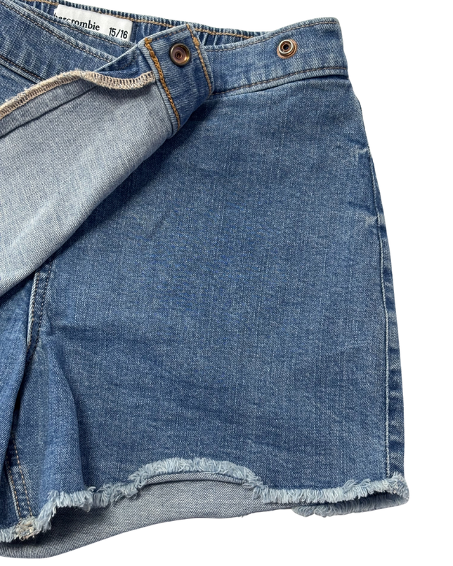 Abercrombie Kids Blue Denim Wrap Skort