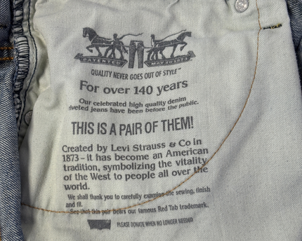 Levi's Classic Blue Denim Shorts