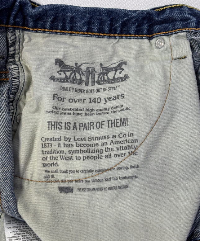 Levi's Classic Blue Denim Shorts