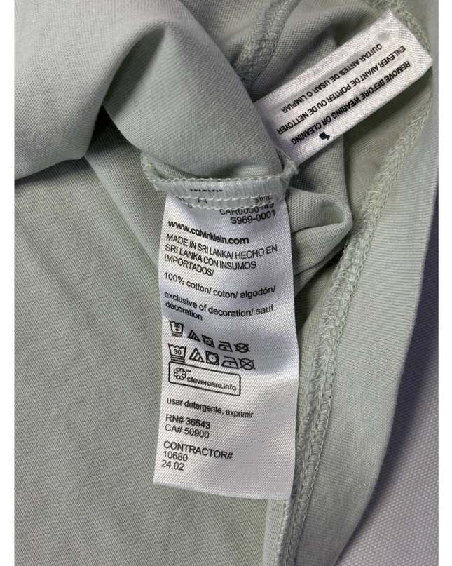 Calvin Klein Light Green Liquid Touch T-Shirt