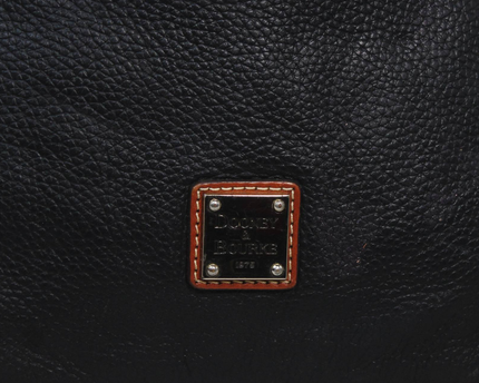 Dooney & Bourke Black Pebble Leather Hobo Bag