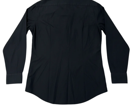 DKNY Black Slim Fit Natural Stretch Button-Down Shirt