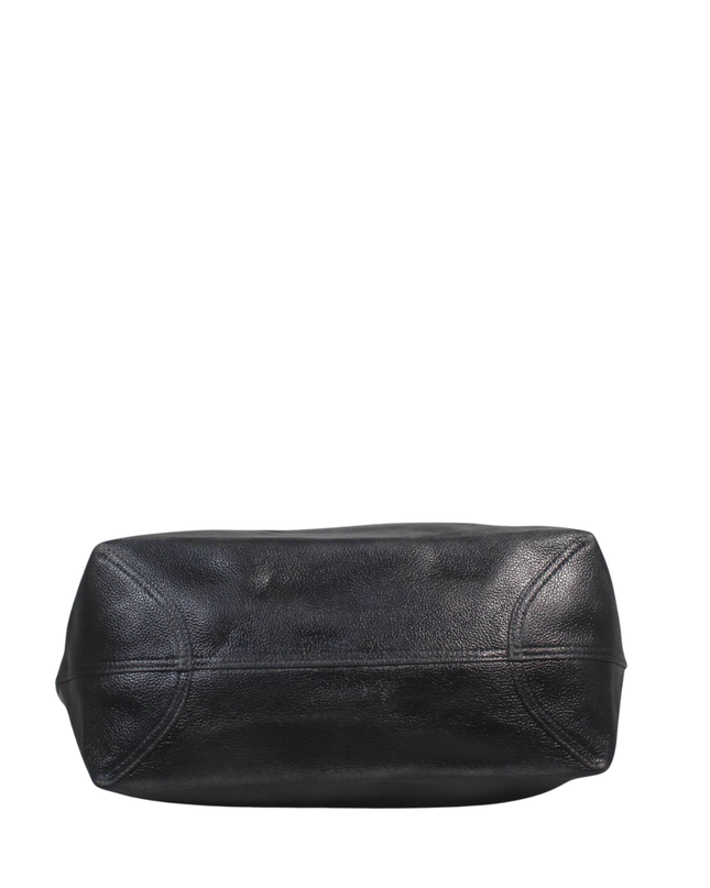 Coach Black Pebbled Leather Tote Bag