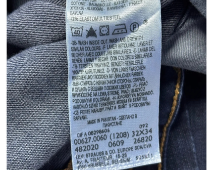 Levi's 627 Dark Blue Straight Fit Denim Jeans