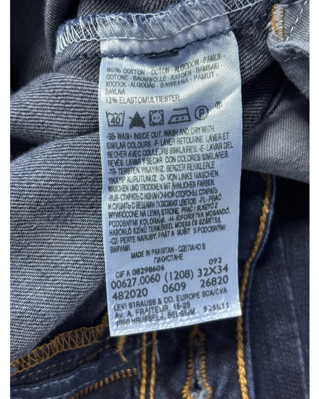 Levi's 627 Dark Blue Straight Fit Denim Jeans