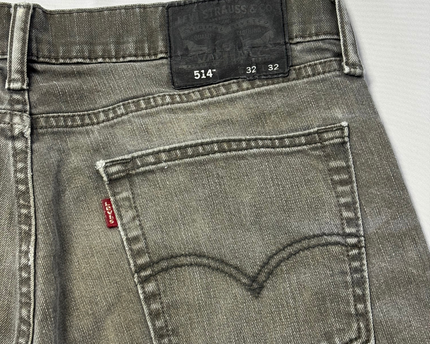 Levi's Grey Straight Leg Denim Jeans