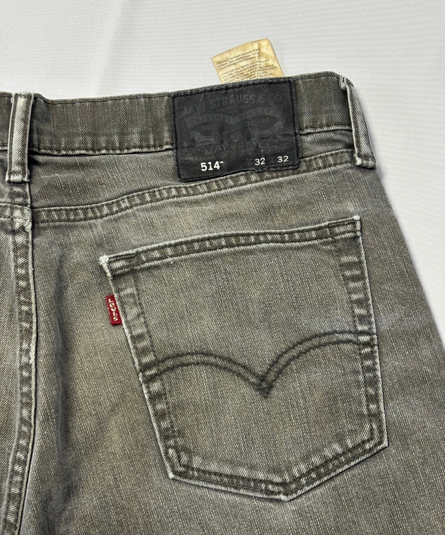 Levi's Grey Straight Leg Denim Jeans