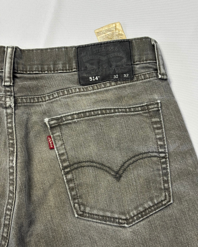 Levi's Grey Straight Leg Denim Jeans