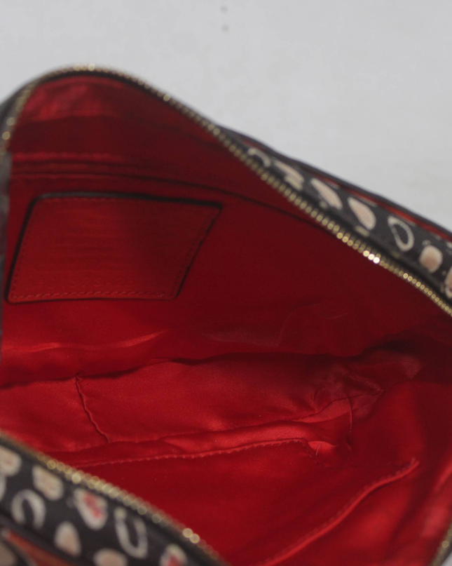 Coach Floral Print Red/Multicolor Crossbody Bag