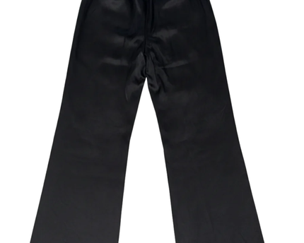 Abercrombie & Fitch Black Wide Leg Satin Trousers