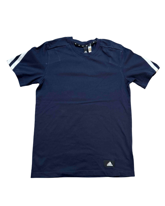 Adidas Primegreen 3-Stripes Performance Navy Blue T-Shirt - S