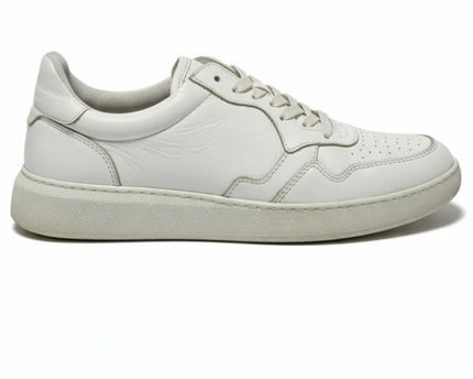 Sorbino White Leather Low-Top Men's Sneakers