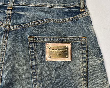 Dolce & Gabbana Blue Straight-Leg Denim Jeans