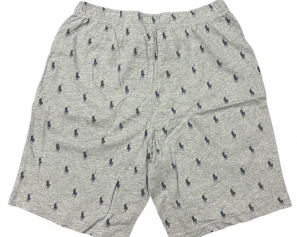 Polo Ralph Lauren Grey Allover Pony Print Sleep Shorts