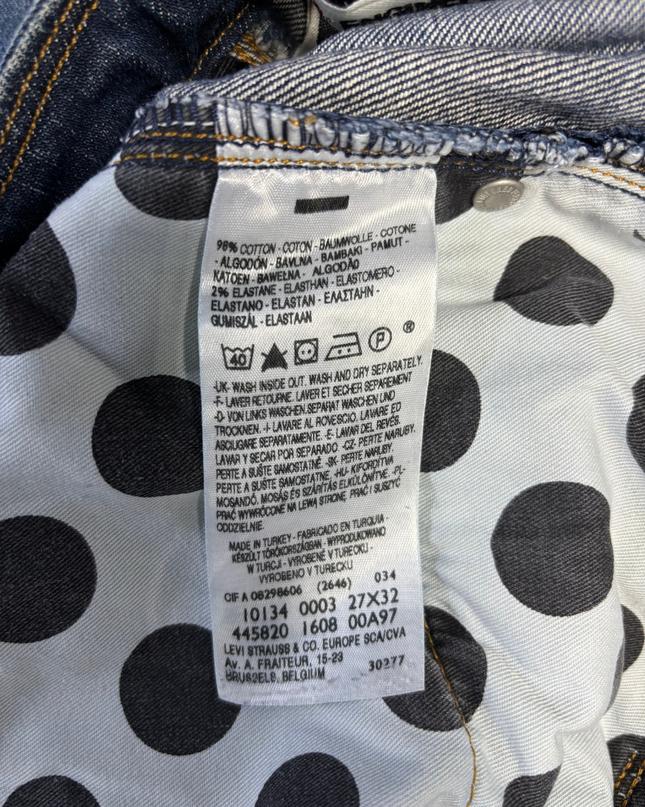 Levi's Blue Engineered Straight Leg Jeans