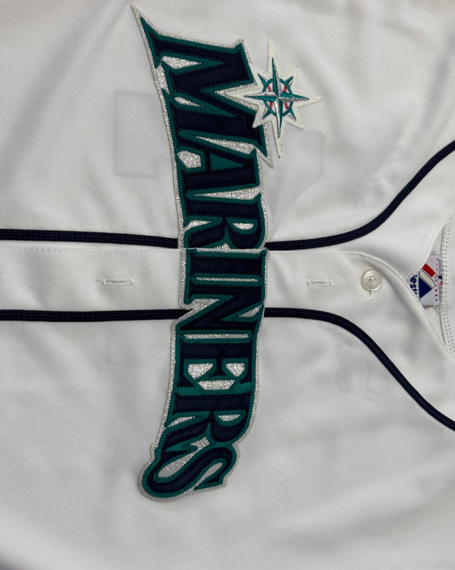 Majestic White Seattle Mariners Richie Sexson #44 Baseball Jersey